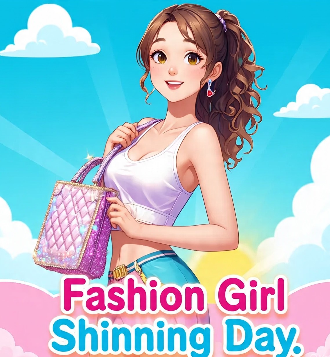 Fashion Girl Shinning Day